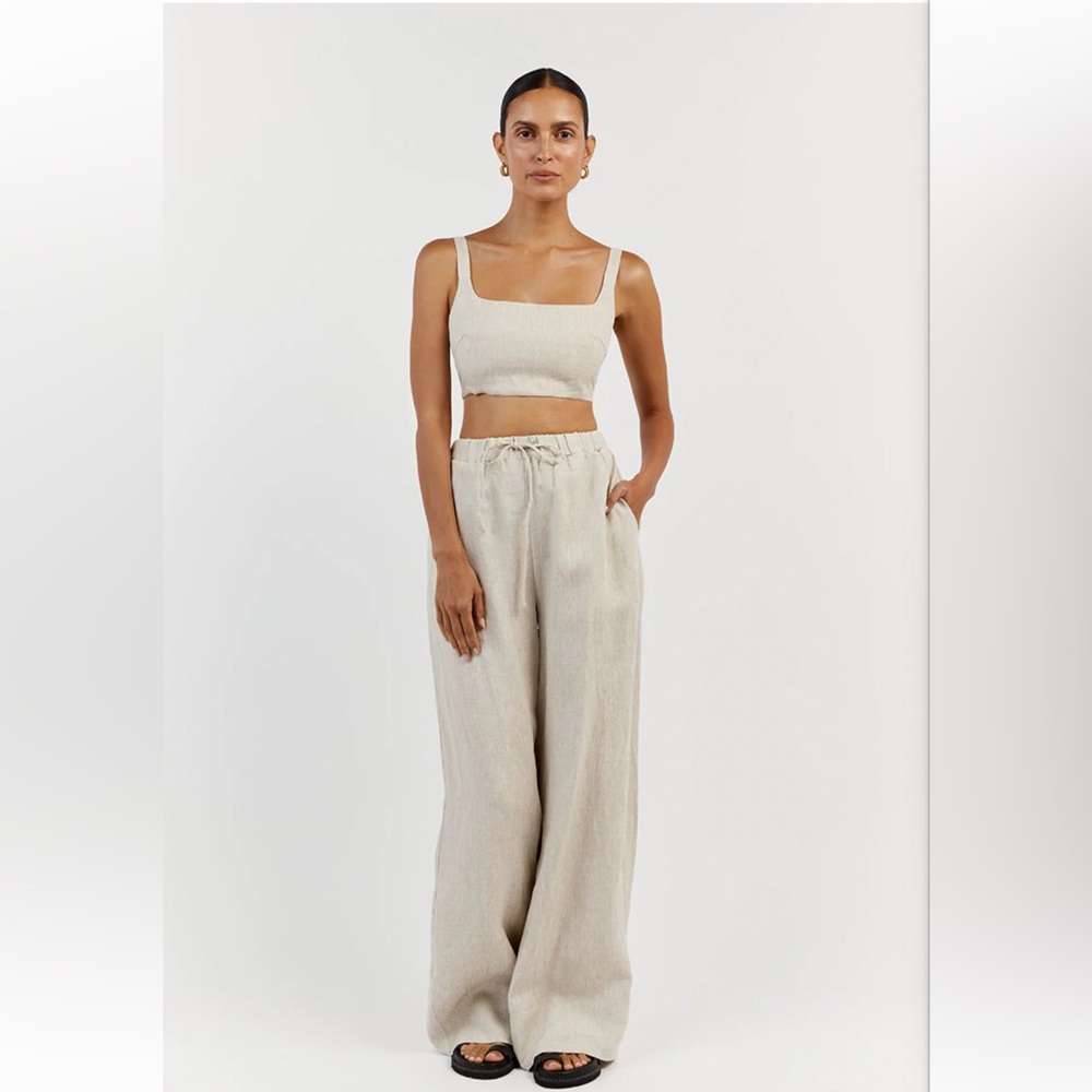 NEW DISSH LINEN TOP & WIDE LEG PANTS